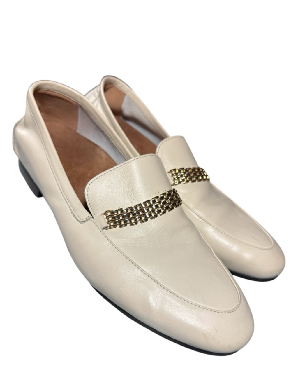 Vionic Charlotte Women's Loafers Slip-Ons SZ 7 Cream Dress Shoes Office Comfort